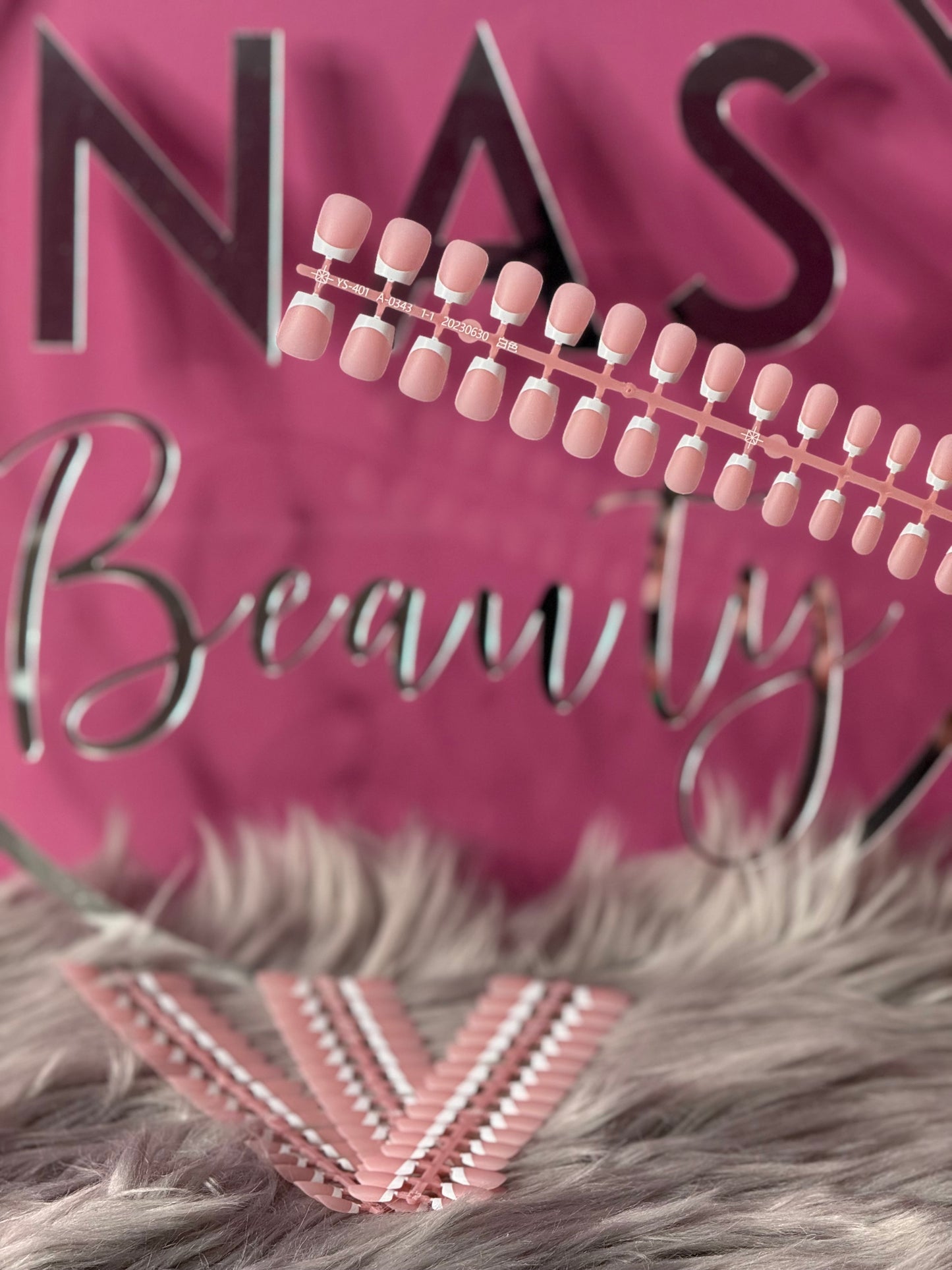 Pink Press On Set